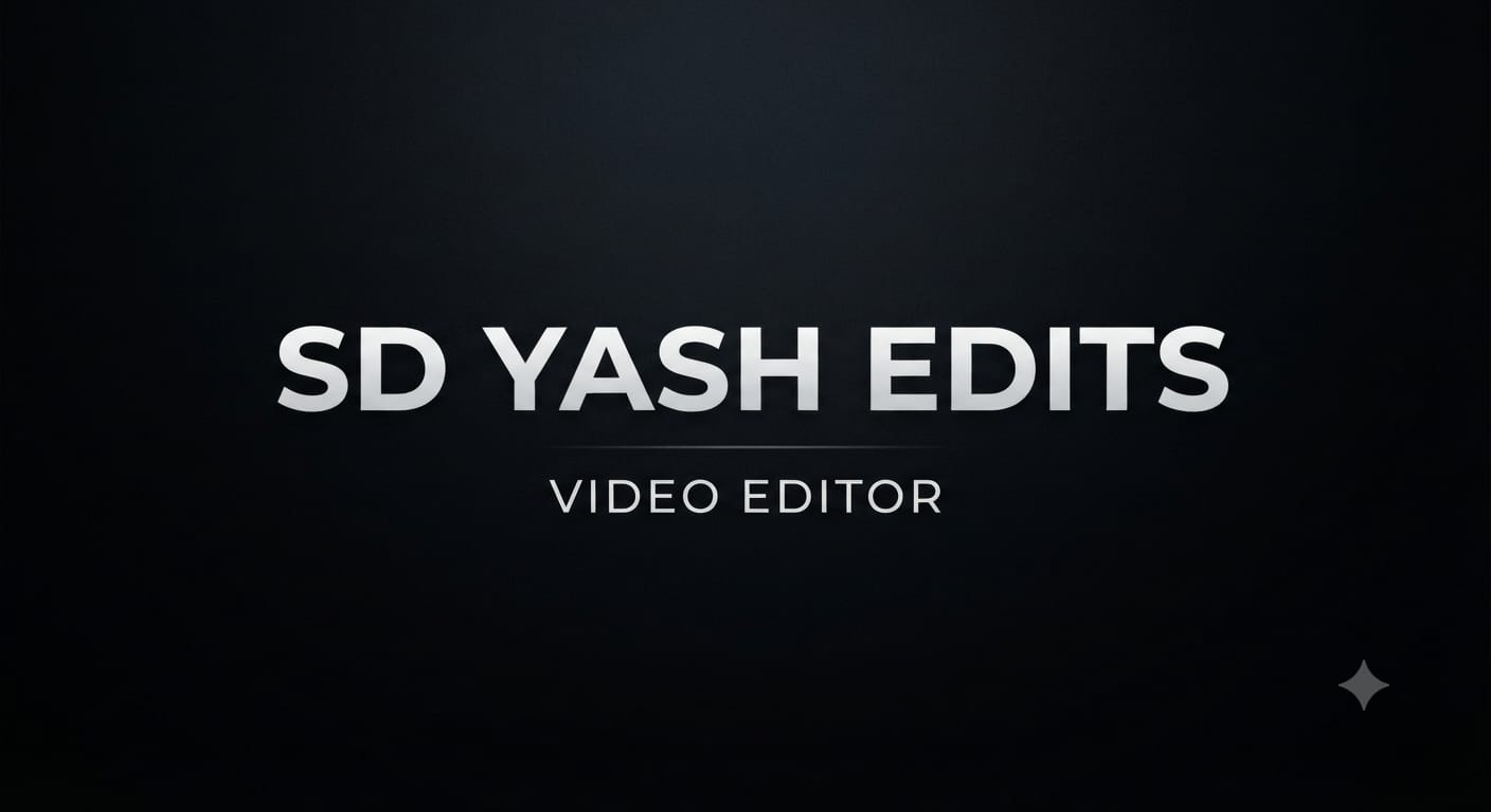SD YASH EDITS Banner